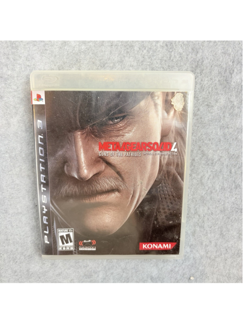 Metal Gear Solid 4 Guns Of The Patriots (Sony PlayStation 3, 2008) PS3 W/ Manual